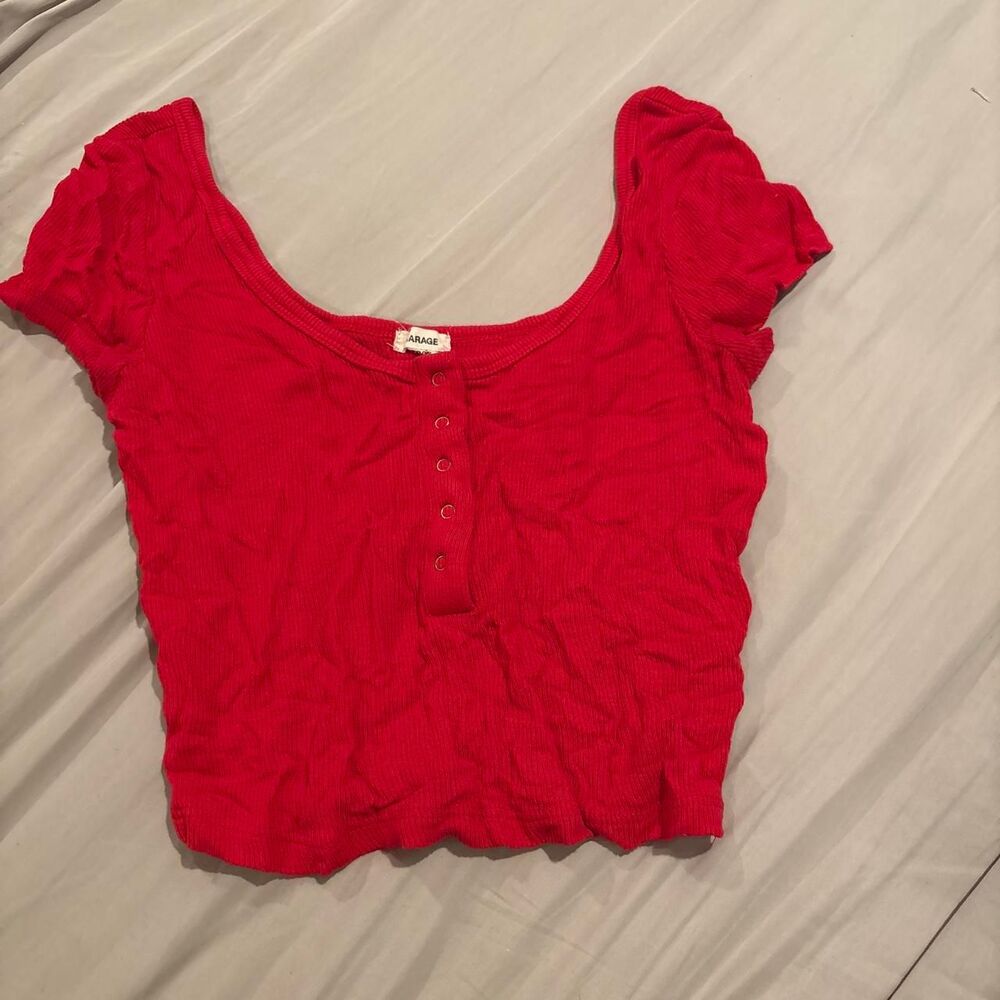Garage Women's Red Crop-top